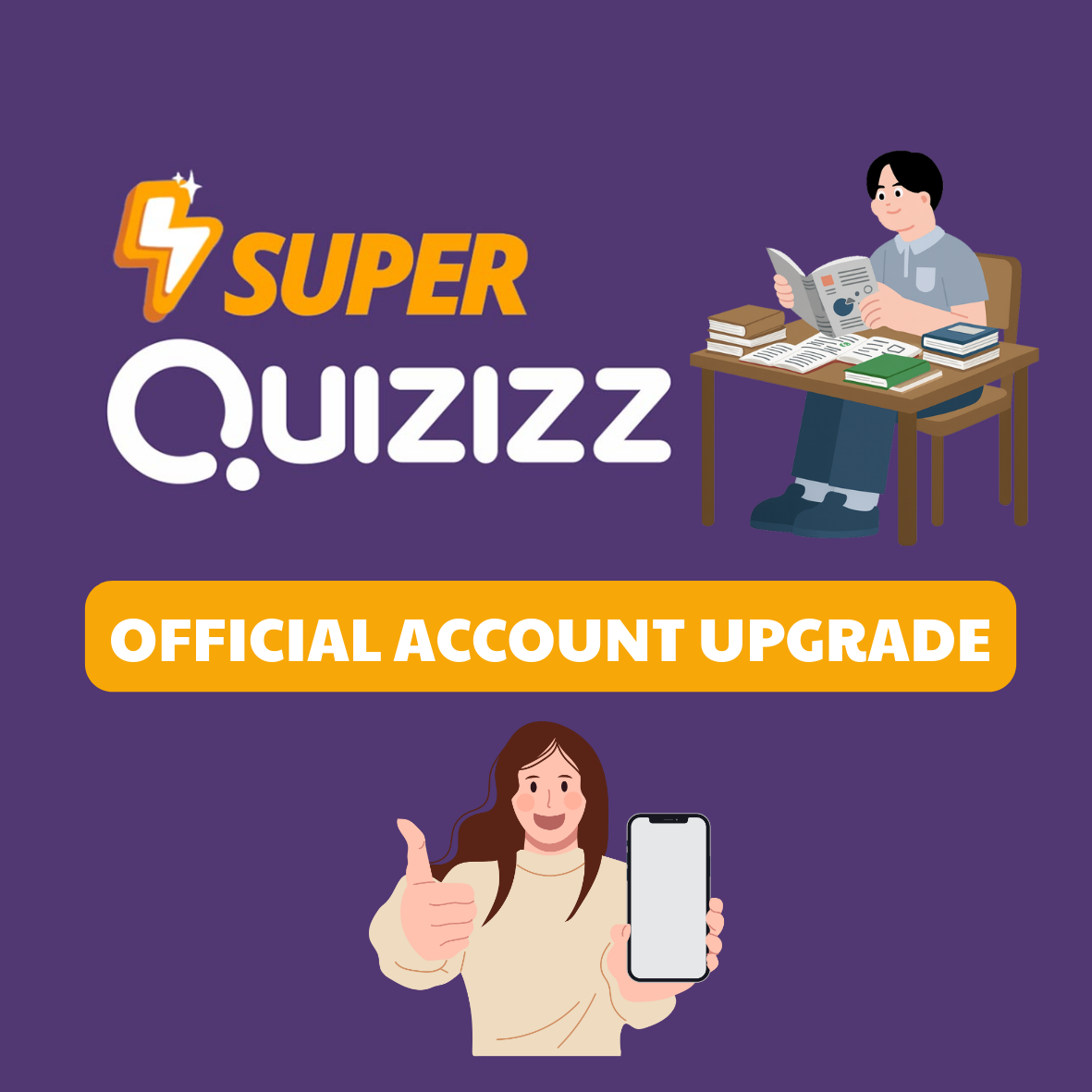 Upgrade Official Quizizz Super Account 12 Months